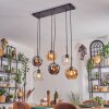 Ripoll Suspension, Boule lumineuse, Suspension Ambre, Clair, Fumé, 6 lumières