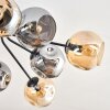 Ripoll Plafonnier, Boule lumineuse Ambre, Fumé, 10 lumières