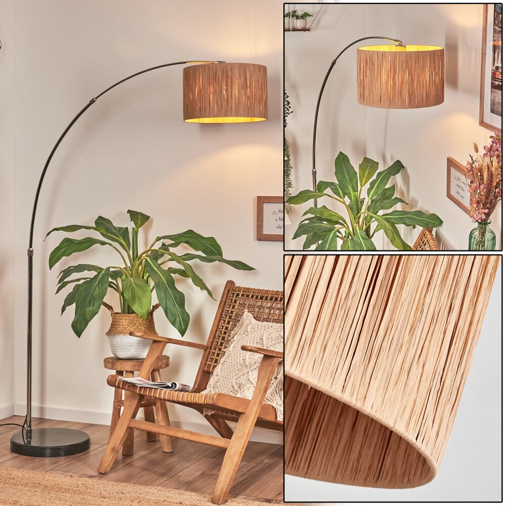 Granja Lampadaire Chrome, Noir, 1 lumière main product photo