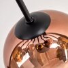 Koyoto Plafonnier, Boule lumineuse 81 cm Or, Clair, Cuivré, Fumé, 10 lumières