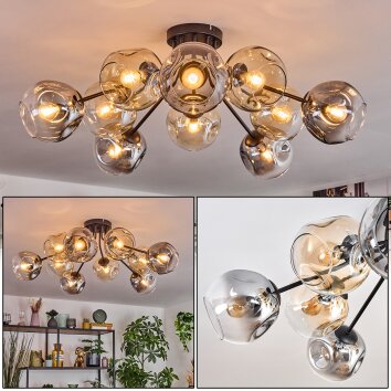 Ripoll Plafonnier, Boule lumineuse Ambre, Clair, Fumé, 10 lumières Ripoll Plafonnier, Boule lumineuse Ambre, Clair, Fumé, 10 lumières