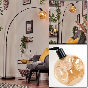 Ripoll Lampadaire, Lampadaires arc Noir, 1 lumière