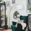 Bassagoda Lampadaire Nickel mat, Noir, 1 lumière
