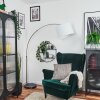 Bassagoda Lampadaire Nickel mat, Noir, 1 lumière