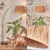 Granja Lampadaire, Lampadaires arc Chrome, Noir, 1 lumière