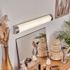 lampe miroir Morges LED Chrome, Blanc, 1 lumière