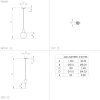 SARONA Luminaires Eglo Noir, 1 lumière