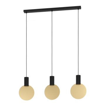SARONA Suspension Luminaires Eglo Noir, 3 lumières SARONA Suspension Luminaires Eglo Noir, 3 lumières