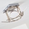 Plafonnier Felin LED Nickel mat, 1 lumière