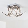 Plafonnier Felin LED Nickel mat, 1 lumière