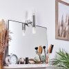 lampe miroir Morges LED Brun foncé, Nickel mat, 2 lumières
