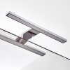 lampe miroir Morges LED Chrome, Blanc, 1 lumière