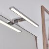 lampe miroir Morges LED Chrome, Blanc, 1 lumière