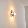 Applique murale Concha Blanc, 1 lumière