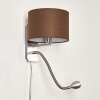Applique murale Wiby LED Nickel mat, 2 lumières