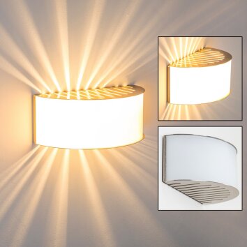 Applique murale PESARO Nickel mat, 1 lumière