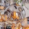 Ripoll Suspension, Boule lumineuse, Suspension Ambre, Clair, Fumé, 6 lumières