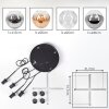 Ripoll Suspension, Boule lumineuse, Suspension grappe Ambre, Chrome, Clair, Fumé, 4 lumières