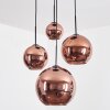 Koyoto Suspension, Boule lumineuse, Suspension grappe Cuivré, 4 lumières