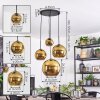 Koyoto Suspension, Boule lumineuse, Suspension grappe Or, 4 lumières