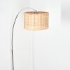 Cavaca Lampadaire Chrome, Noir, 1 lumière