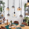 Koyoto Suspension, Boule lumineuse, Suspension Ambre, Clair, Fumé, 6 lumières