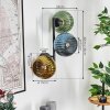 Koyoto Boule lumineuse, Applique murale Bleu, Or, Vert, 3 lumières