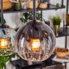 Koyoto Suspension, Boule lumineuse, Suspension Ambre, Clair, Fumé, 6 lumières