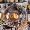 Koyoto Suspension, Boule lumineuse, Suspension Ambre, Clair, Fumé, 6 lumières