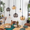 Koyoto Suspension, Boule lumineuse, Suspension Ambre, Clair, Fumé, 6 lumières