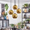 Ripoll Suspension, Boule lumineuse, Suspension grappe Or, 4 lumières