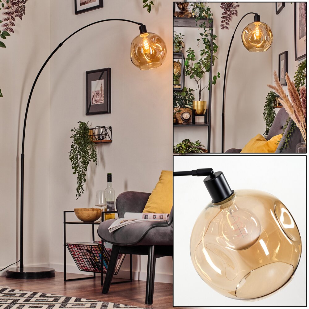 Ripoll Boule lumineuse, Lampadaire Noir, 1 lumière main product photo