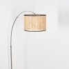 Ramila Lampadaire Nickel mat, Noir, 1 lumière