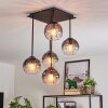 Koyoto Plafonnier, Boule lumineuse Clair, Fumé, 5 lumières