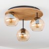 Koyoto Plafonnier, Boule lumineuse Écru, Noir, 3 lumières