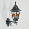 Hongkong Lampe murale d´extérieur, Applique murale Vert, Noir, 1 lumière