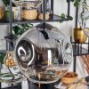 Ripoll Suspension, Boule lumineuse, Suspension Ambre, Clair, Fumé, 6 lumières