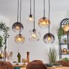 Koyoto Suspension, Boule lumineuse, Suspension Ambre, Clair, Fumé, 6 lumières