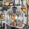 Koyoto Suspension, Boule lumineuse, Suspension Ambre, Clair, Fumé, 6 lumières