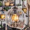 Koyoto Suspension, Boule lumineuse, Suspension Ambre, Clair, Fumé, 6 lumières
