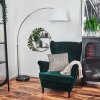 Bassagoda Lampadaire Nickel mat, Noir, 1 lumière