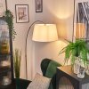 Bassagoda Lampadaire Nickel mat, Noir, 1 lumière
