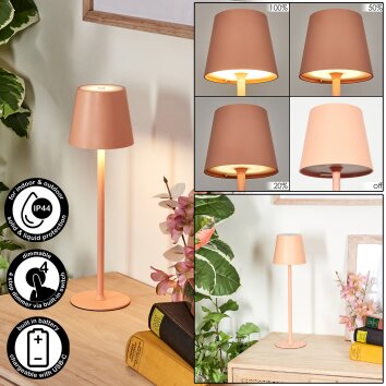 Salgadinho Lampe de table d'extérieur, Lampe à poser LED Blanc, 1 lumière