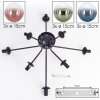 Gastor Plafonnier, Boule lumineuse 87 cm Bleu, Vert, Clair, Cuivré, 8 lumières