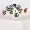 Gastor Plafonnier, Boule lumineuse 87 cm Bleu, Vert, Clair, Cuivré, 8 lumières