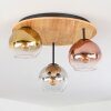 Koyoto Plafonnier, Boule lumineuse 50 cm Écru, Noir, 3 lumières