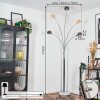 Nikkala Lampadaire Chrome, Blanc, 5 lumières