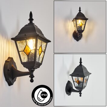 Naofe Lampe murale d´extérieur, Applique murale Noir, 1 lumière
