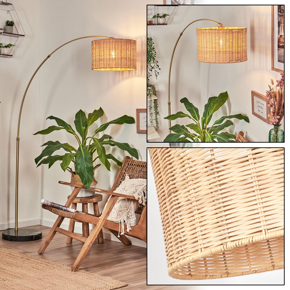 Cavaca Lampadaire Laiton, Noir, 1 lumière main product photo