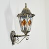 Hongkong Lampe murale d´extérieur, Applique murale Or, Noir, 1 lumière